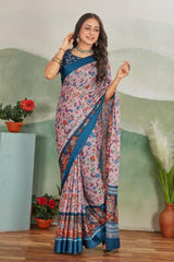 Tradition Redefined: Satin Borders on Crepe Silk Sarees