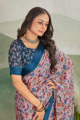 Tradition Redefined: Satin Borders on Crepe Silk Sarees