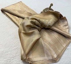 Meenakari Soft Brocade Silk Saree with Zari Weaving