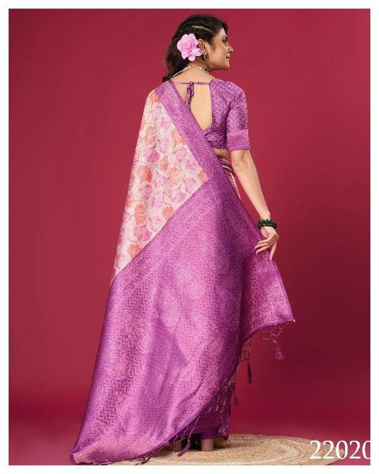 Trendy Premium Mysore Crepe Silk Modern Saree