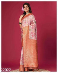 Elegant Modern Print Designer Mysore Crepe Silk Saree