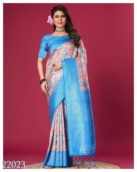 Trendy Modern Print Crepe Silk Saree Collection