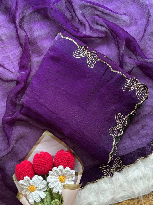 ZEN G Saree | Purple