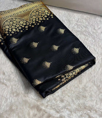 Satin Silk  Banarasi Saree | Traditional Booti Weaving | 7 Rich Colors
