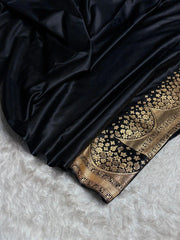 Satin Silk  Banarasi Saree | Traditional Booti Weaving | 7 Rich Colors