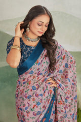 Tradition Redefined: Satin Borders on Crepe Silk Sarees