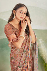 A Canvas of Culture: Kalamkari Silk Statement