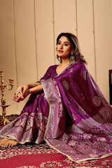 Heritage Mustard Silk Saree with Rich Zari Border & Classic Pallu