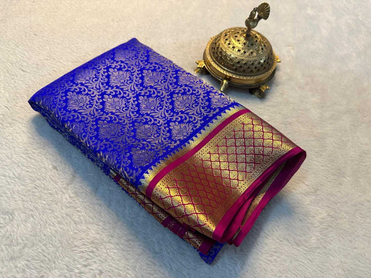 Pure Mysore Crepe Soft Silk Saree
