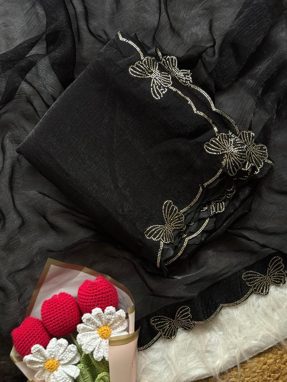 ZEN G Saree  | Black