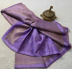 Meenakari Soft Brocade Silk Saree with Zari Weaving