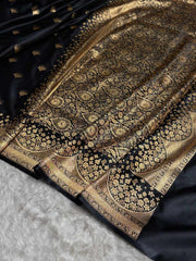 Satin Silk  Banarasi Saree | Traditional Booti Weaving | 7 Rich Colors