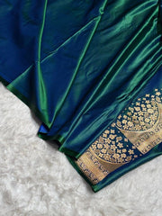 Satin Silk  Banarasi Saree | Traditional Booti Weaving | 7 Rich Colors