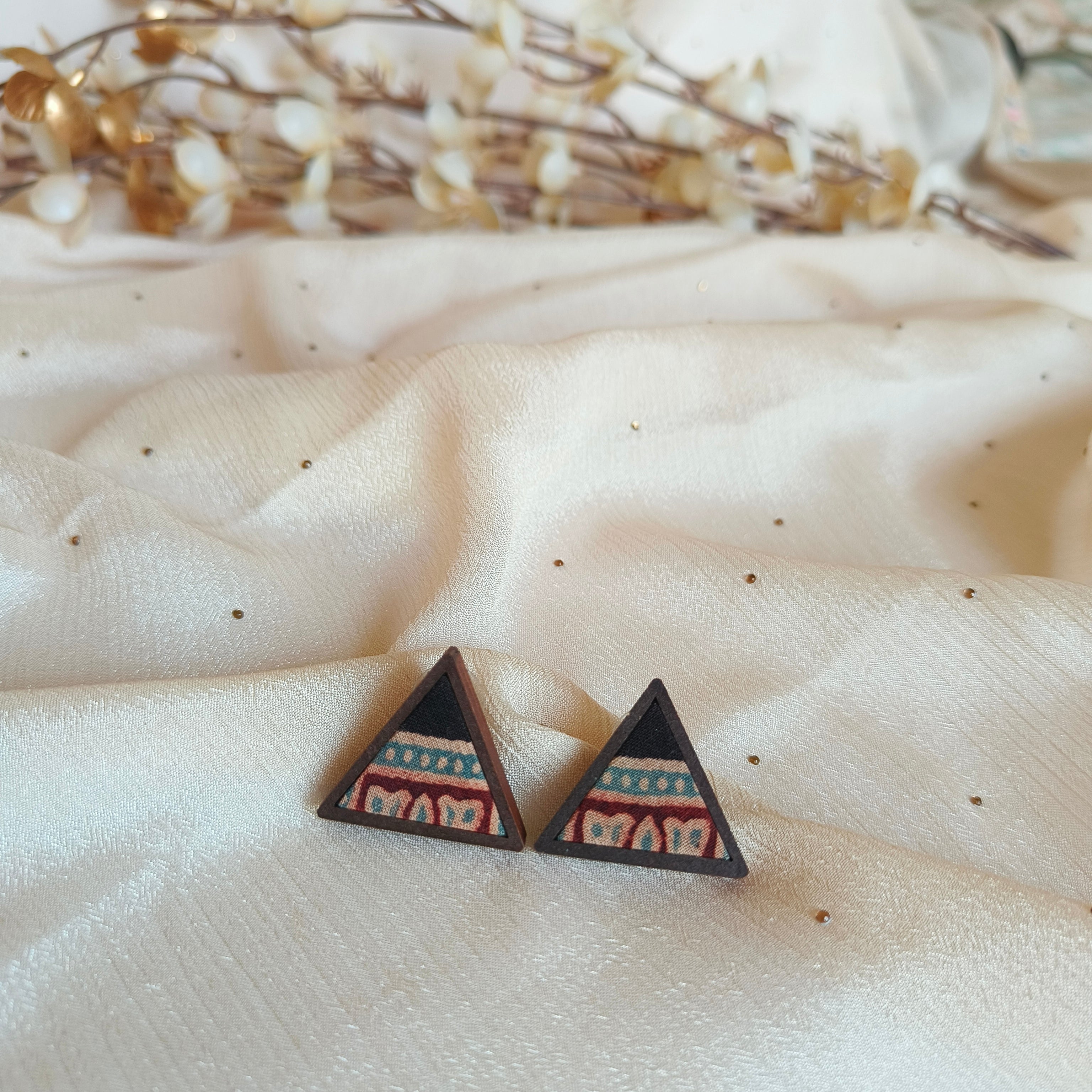 Artisan Boho Triangle Wooden